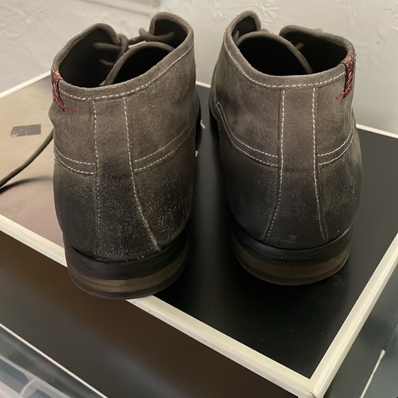 Men’s 7 For all Mankind grey suede Tanner boots.  Size US 10 - Picture 3 of 5